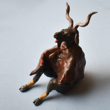 Escultura intitulada "El gran cabrón" por Leo Du Lac, Obras de arte originais, Resina