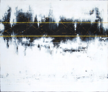 Pintura titulada "White Abstract Pain…" por Leon Grossmann, Obra de arte original, Acrílico