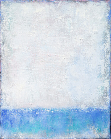 Malerei mit dem Titel "White Abstract Pain…" von Leon Grossmann, Original-Kunstwerk, Acryl