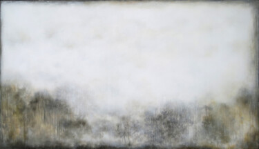 Malerei mit dem Titel "White Beige Abstrac…" von Leon Grossmann, Original-Kunstwerk, Acryl