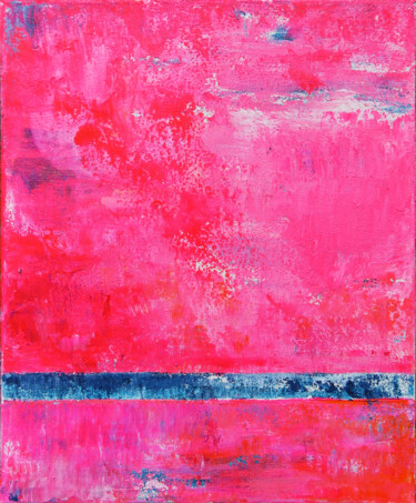 Painting titled "Pink Foundation, Ne…" by Leon Grossmann, Original Artwork, Acrylic