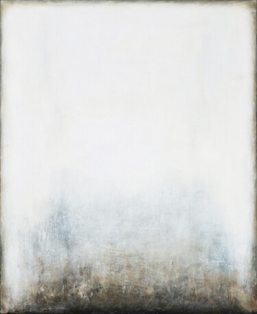 Pintura titulada "White Grey Abstract…" por Leon Grossmann, Obra de arte original, Acrílico