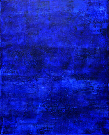 Painting titled "Blue Abstract. Homa…" by Leon Grossmann, Original Artwork, Acrylic
