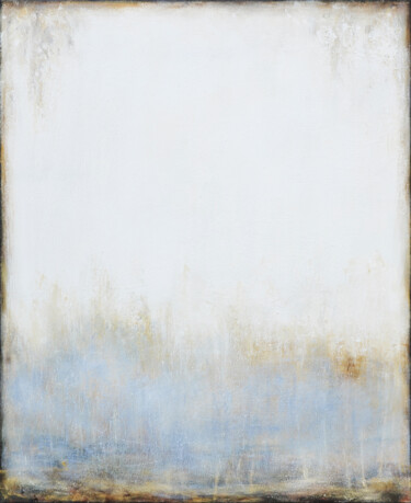 Peinture intitulée "White Beige Abstrac…" par Leon Grossmann, Œuvre d'art originale, Acrylique