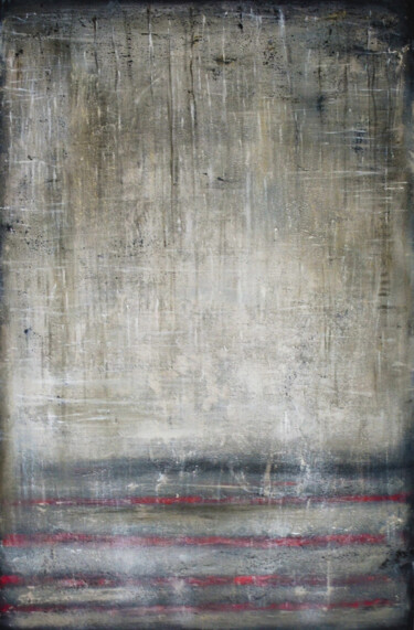 Картина под названием "Stairs in the rain.…" - Leon Grossmann, Подлинное произведение искусства, Акрил