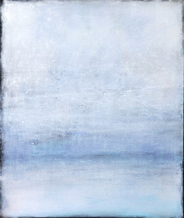 Painting titled "Blue Reflection. Ab…" by Leon Grossmann, Original Artwork, Acrylic