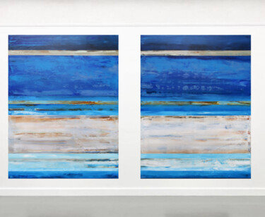 Картина под названием "Miami Beach. Abstra…" - Leon Grossmann, Подлинное произведение искусства, Акрил