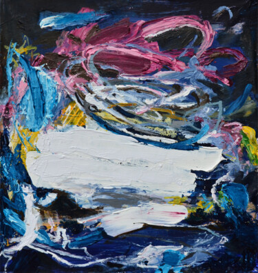 Pittura intitolato "Sea of Emotions. Bl…" da Leon Grossmann, Opera d'arte originale, Acrilico