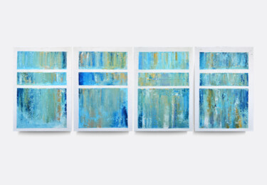 "Blue Abstract Paint…" başlıklı Tablo Leon Grossmann tarafından, Orijinal sanat, Akrilik