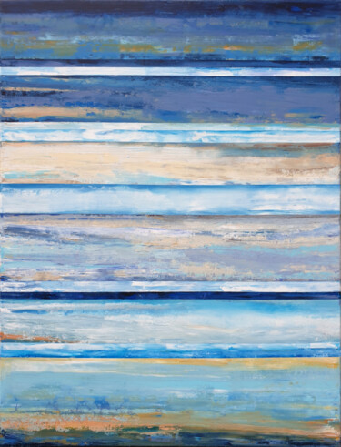 Pintura titulada "Sea Abstract Painti…" por Leon Grossmann, Obra de arte original, Acrílico