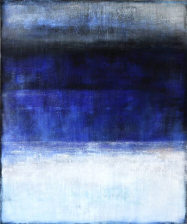 "White Blue Abstract…" başlıklı Tablo Leon Grossmann tarafından, Orijinal sanat, Akrilik