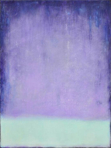 Malerei mit dem Titel "Magic Purple Medita…" von Leon Grossmann, Original-Kunstwerk, Acryl