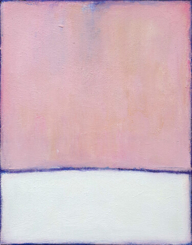 Pittura intitolato "Pink Abstract Paint…" da Leon Grossmann, Opera d'arte originale, Acrilico