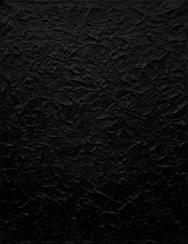 Painting titled "Monochrome Black Pa…" by Leon Grossmann, Original Artwork, Acrylic