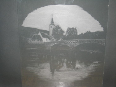 Scultura intitolato "Lake Bohinj, Sloven…" da Pikzigmar (Spade07art), Opera d'arte originale