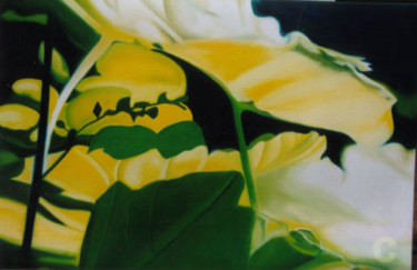 Malerei mit dem Titel "Garden" von Leonard Aitken, Original-Kunstwerk, Öl