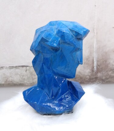Sculptuur getiteld "The Pop David in Bl…" door Leonardo Alonso, Origineel Kunstwerk, Hars
