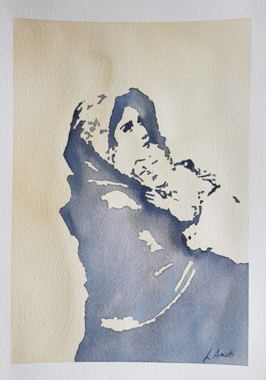 "Madonna delle vie" başlıklı Tablo Leonardo Arieti tarafından, Orijinal sanat, Suluboya