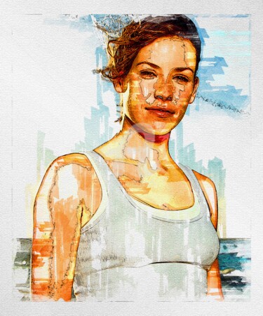 Digital Arts titled "My art 339 Tv Show…" by Leonardo Lillian, Original Artwork, Digital Painting
