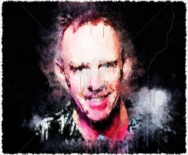 Arte digital titulada "Fatboy Slim 001" por Leonardo Lillian, Obra de arte original, Pintura Digital