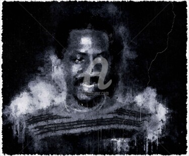 Digital Arts titled "Ike Turner 001" by Leonardo Lillian, Original Artwork, Digital Painting