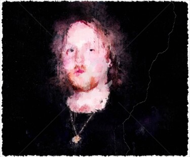 Digital Arts titled "James McCartney 001" by Leonardo Lillian, Original Artwork, Digital Painting