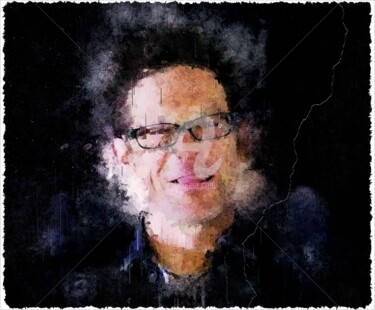 Arte digital titulada "Jason Newsted 001" por Leonardo Lillian, Obra de arte original, Pintura Digital