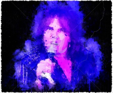 Digital Arts titled "Joey Tempest 001" by Leonardo Lillian, Original Artwork, Digital Painting