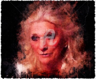 Arte digitale intitolato "Judy Collins 001" da Leonardo Lillian, Opera d'arte originale, Pittura digitale