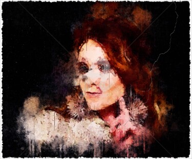 Arts numériques intitulée "Kate Nash 001" par Leonardo Lillian, Œuvre d'art originale, Peinture numérique