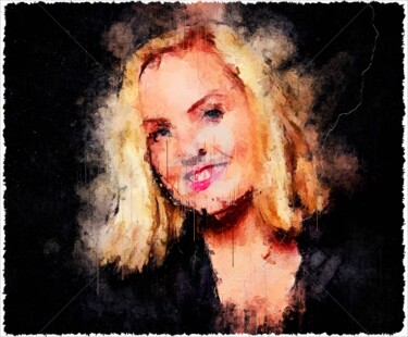 Digital Arts titled "Kerry Ellis 001" by Leonardo Lillian, Original Artwork, Digital Painting