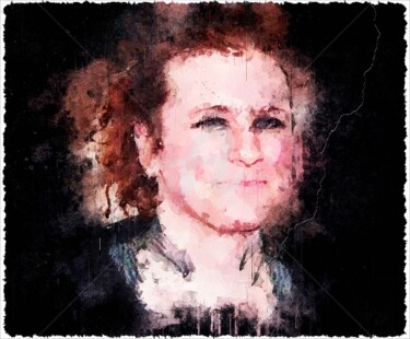 Arte digital titulada "Laura Jane Grace 001" por Leonardo Lillian, Obra de arte original, Pintura Digital