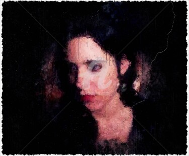Arte digital titulada "Laura Nyro 001" por Leonardo Lillian, Obra de arte original, Pintura Digital