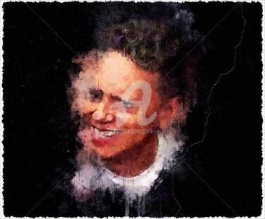 Digitale Kunst mit dem Titel "Martin Gore 001" von Leonardo Lillian, Original-Kunstwerk, Digitale Malerei