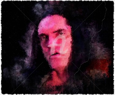 Digital Arts titled "Peter Steele 001" by Leonardo Lillian, Original Artwork, Digital Painting