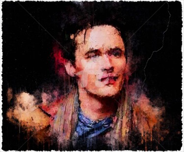 Digital Arts titled "Reeve Carney 001" by Leonardo Lillian, Original Artwork, Digital Painting