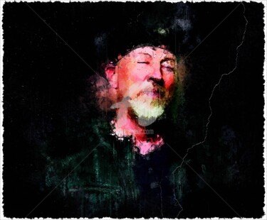 Digital Arts titled "Richard Thompson 001" by Leonardo Lillian, Original Artwork, Digital Painting