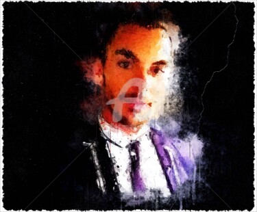 Digital Arts titled "Shannon Leto 001" by Leonardo Lillian, Original Artwork, Digital Painting