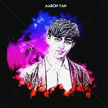 Digital Arts titled "Aaron Yan 001" by Leonardo Lillian, Original Artwork, Digital Painting