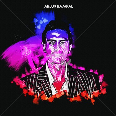 Digital Arts titled "Arjun Rampal 001" by Leonardo Lillian, Original Artwork, Digital Painting