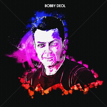 Digital Arts titled "Bobby Deol 001" by Leonardo Lillian, Original Artwork, Digital Painting