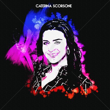 Digital Arts titled "Caterina Scorsone 0…" by Leonardo Lillian, Original Artwork, Digital Painting