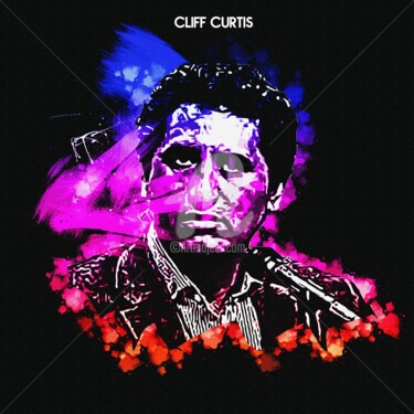 Digital Arts titled "Cliff Curtis 001" by Leonardo Lillian, Original Artwork, Digital Painting
