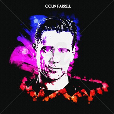 Arts numériques intitulée "Colin Farrell 001" par Leonardo Lillian, Œuvre d'art originale, Peinture numérique