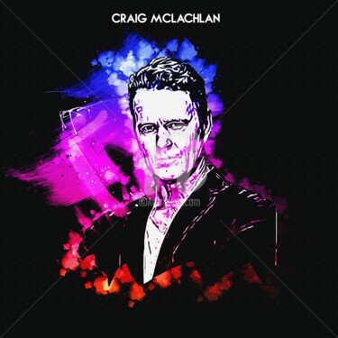 Цифровое искусство под названием "Craig McLachlan 001" - Leonardo Lillian, Подлинное произведение искусства, Цифровая живопи…