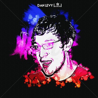 Digital Arts titled "Dan Levy (1) 001" by Leonardo Lillian, Original Artwork, Digital Painting