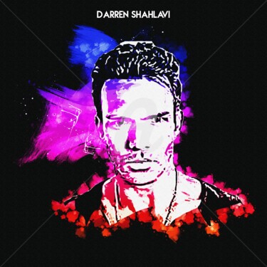 Digitale Kunst mit dem Titel "Darren Shahlavi 001" von Leonardo Lillian, Original-Kunstwerk, Digitale Malerei