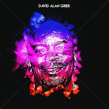 Digitale Kunst getiteld "David Alan Grier 001" door Leonardo Lillian, Origineel Kunstwerk, Digitaal Schilderwerk