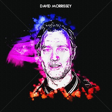 Digitale Kunst getiteld "David Morrissey 001" door Leonardo Lillian, Origineel Kunstwerk, Digitaal Schilderwerk
