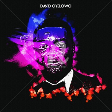 Digitale Kunst getiteld "David Oyelowo 001" door Leonardo Lillian, Origineel Kunstwerk, Digitaal Schilderwerk